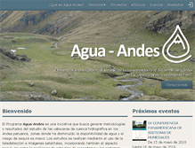 Tablet Screenshot of agua-andes.com